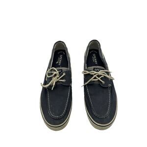 Men's Sperry Shoe Size 15M Gray Top Sider 2 Eye Lace up Boat Shoe